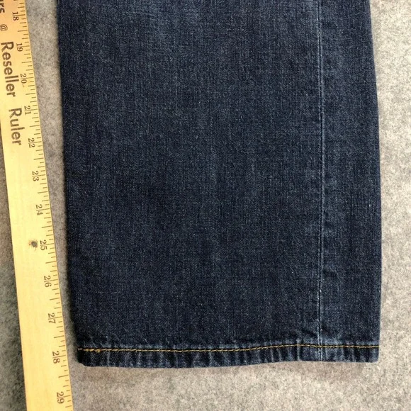 Levis 569 Mens Jeans 36x30 (fits 37x28) Blue Loose Straight Relaxed Dark Wash - Picture 11 of 15